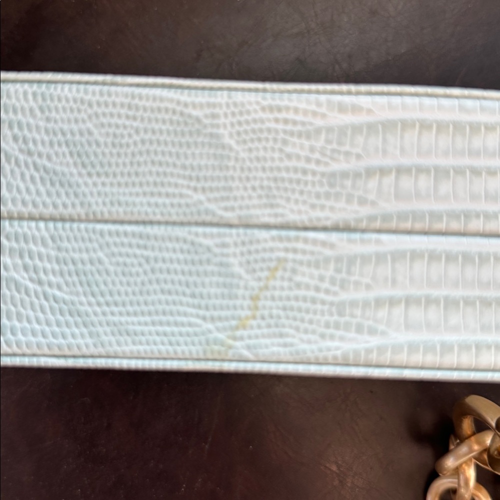 Cult Gaia Calla Wristlet Clutch with gold chain handle. - Picture 7 of 12